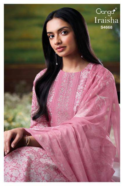 Ganga iraisha 4668 Latest wholesale dress materials in Bangalore